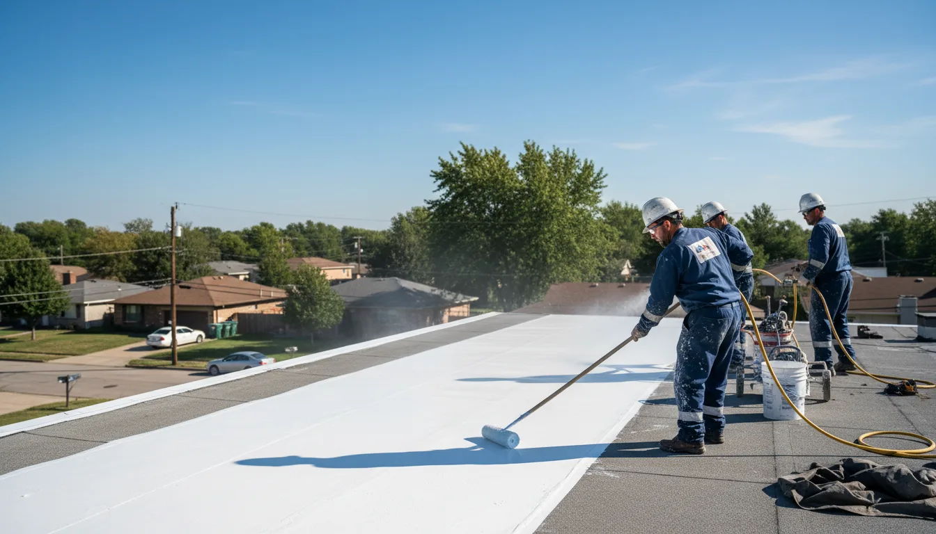 Commercial roof coating in Clarks Summit, PA near me
